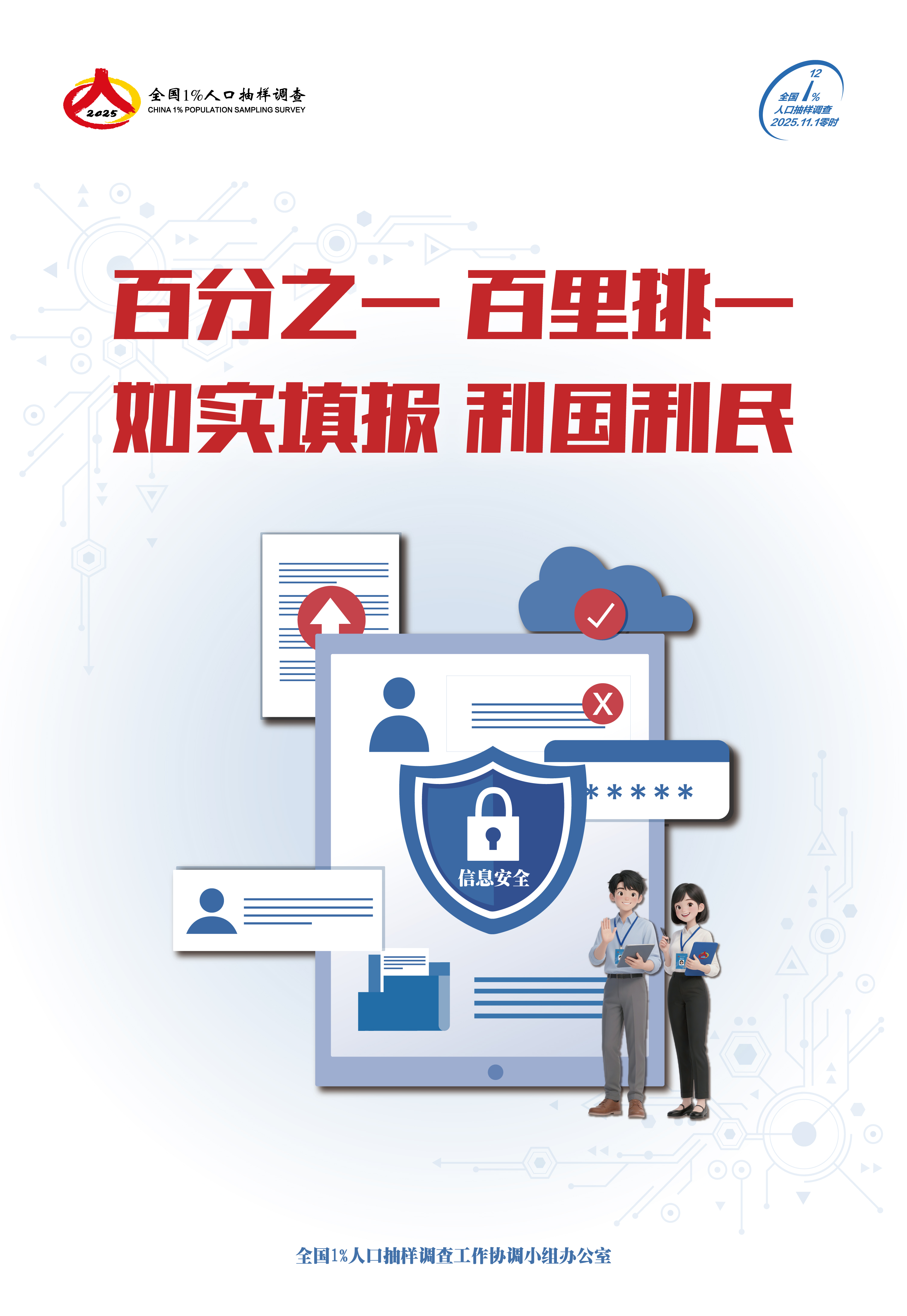 百分之一，百里挑一，如实填报，利国利民.jpg